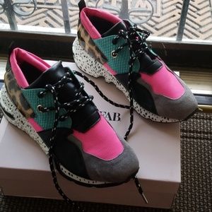 Multi colored sneakers